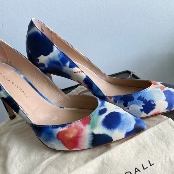 Loeffler Randall Blue and multi colored heels, new - Picture 2 of 7